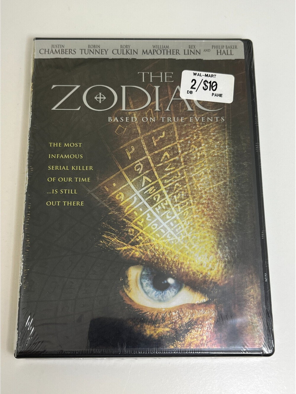 The Zodiac DVD Sealed Justin Chambers Robin Tunney ThinkFilm Based on True Event